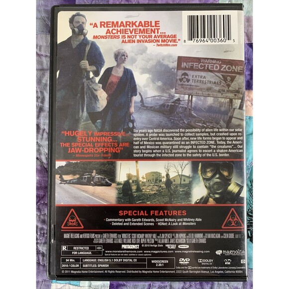 Monsters (DVD, 2010) - Picture 2 of 4